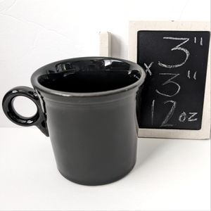 Fiestaware post'86 HLC USA vintage black‎ glazed classic ceramic 12oz mug
